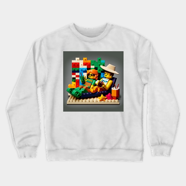 Lego Summer Holiday Crewneck Sweatshirt by Planty of T-shirts